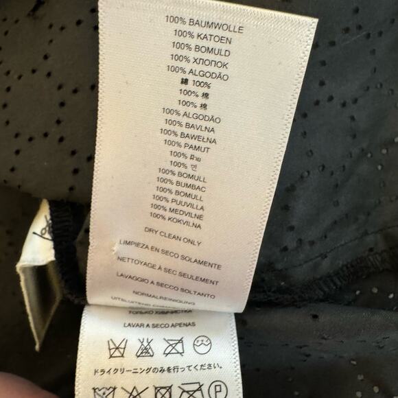 Michael Kors Black Sleeveless Pointelle Button Down Shirt Medium - Picture 6 of 10